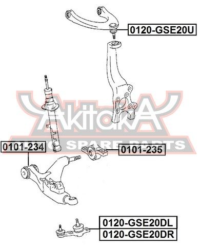 Шаровая опора 0120GSE20U Akitaka