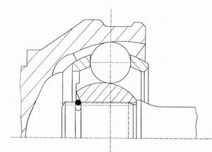 Шарнирный комплект, приводной вал 20260 Gkn-Spidan
