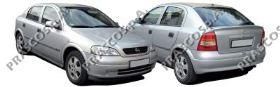 Стекло зеркала механического правого для Opel Zafira A (F75) 1999-2005 OP0177503 Prasco