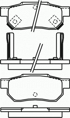 Комплект тормозных колодок, дисковый тормо�з T0034 Pagid