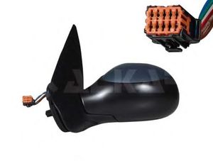 Зеркало правое электрическое для Peugeot 206 1998-2012 6140283 Alkar