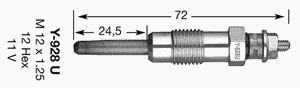 Свеча накаливания 4389 Ngk