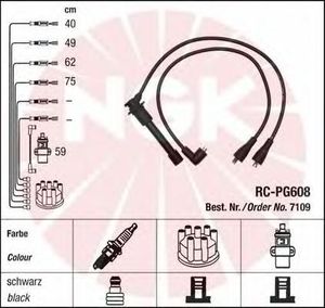 Комплект проводов зажигания 7109 Ngk