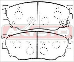 Тормозные колодки передние AKD5418 Akyoto