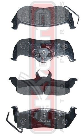 Колодки тормозные задние дисковые к-кт для Jeep Commander (XK) 2006-2010 AKD871AB Akyoto