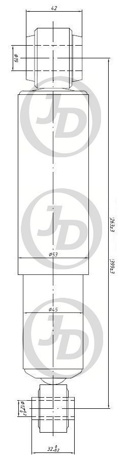 Амортизатор Just Drive/JAA0083/ JSA554098/gas/ RR NI Serena C23 91-95 jaa0083 Jd