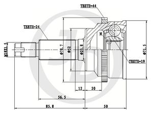 ШрусНар jct0015a Jd
