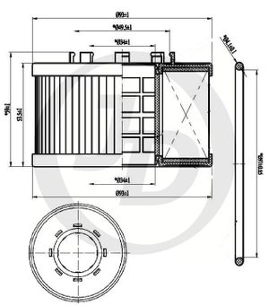 Фильтр масляный картридж jfm0030 Jd