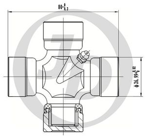 Крестовина карданного вала для Hyundai H-200 1997> jtu0025 Jd