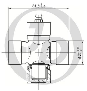 Крестовина карданной передачи JD JTU0029 jtu0029 Jd