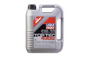 Масло моторное Top Tec 4300 5W-30 специально для PCA, Honda, Toyota, Fiat, 5 л 3741 Liqui Moly