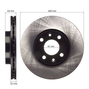 Диск тормозной передний NISSAN NOTE E11E (06-12), MICRA K12E (02-10) BR0232S Avantech
