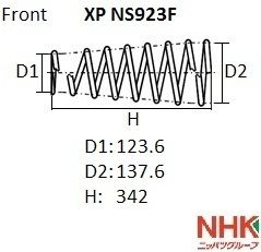 Пружина подвески NHK xpns923f Nhk