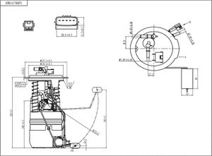 Топливный насос(в сборе) NISSAN MURANO Z51 VQ35 UNS1A170007 UkorAuto