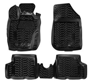 Ковры для Renault Duster 4WD (11-15), 4 шт., (крепеж), выс. борт, 3D с подпятником, ТЭП, черн. (ACM-PS-54) ACMPS54 Airline