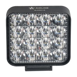 Фара светодиод. квадратная, 16LED, направленный свет, 16Вт, 83х83х22мм, 12/24В, PLUS (ALED018) aled018 Airline