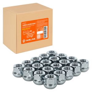 Гайка колесная, сфера R12, кл.19, открытая, хром Honda, M12x1,5x19 (AIRLINE) ASCR016 Airline