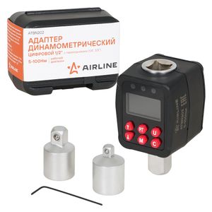 Адаптер динамометрический цифровой 1/2" 5-100Нм, с переходниками (1/4", 3/8"), кейс (ATBN202) ATBN202 Airline