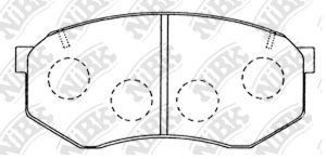Колод. торм. диск. NiBK PN1246 PN1246 NiBK