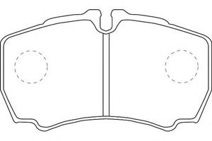 Комплект тормозных колодок, дисковый тормоз WBP29123A Wagner