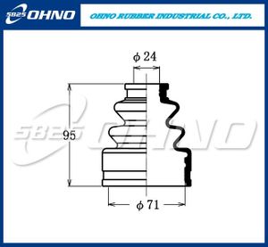 Пыльник привода 5825 FB-2008 FB2008 Ohno