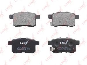 Колодки тормозные задние дисковые к-кт для Honda Accord VIII USA 2007-2012 bd3431 Lynx