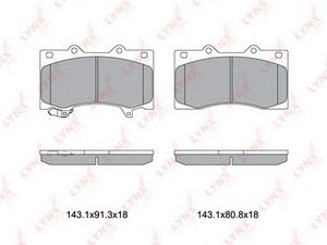 Комплект тормозных колодок BD5744 Lynx