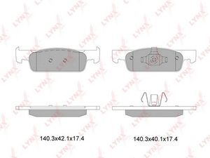 Комплект тормозных колодок BD6322 Lynx