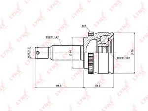 Шарнирный комплект co3635a Lynx