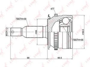 Шарнирный комплект CO3774A Lynx