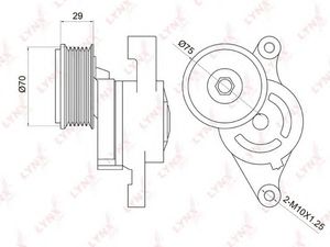 Натяжитель ремня для Mazda Mazda 3 (BK) 2002-2009 PT3025 Lynx