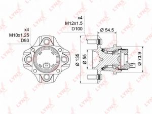 Комплект подшипника WH1133 Lynx