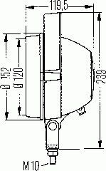 Фара рабочего освещения 1G3 005 760-021 Hella