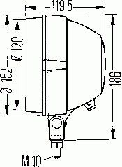 Фара рабочего освещения 1G3 005 760-221 Hella