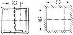 Крепление переключателя 8HG 716 735-001 Hella