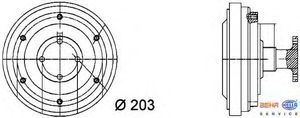 Сцепление, вентилятор радиатора 8MV 376 731-361 Hella