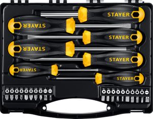 STAYER Hercules-K27, 27 предм., набор отверток с насадками (25827) 25827 Stayer