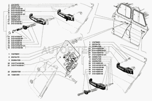 Ульяновск/        Замок двери внутр.правый УАЗ-3151(Люкс) 3151776105100 Уаз