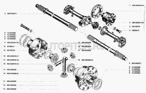 Полуось задняя 4692403071 Уаз