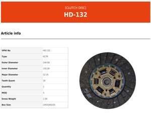 Сцепление в сборе запчасть HD132 Valeo