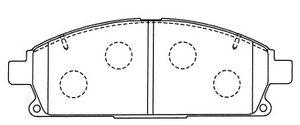 Колодки тормозные передние GC01207D Gbs