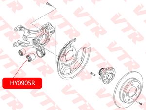 Сайлентблок заднего рычага для Kia Ceed 2012-2018 hy0905r Vtr