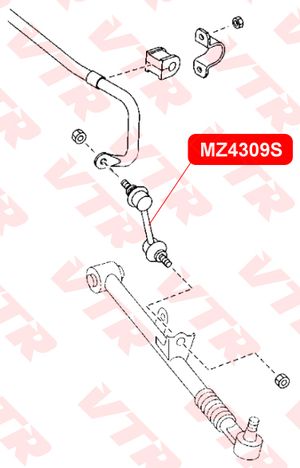 Тяга стабилизатора задней подвески MZ4309S Vtr