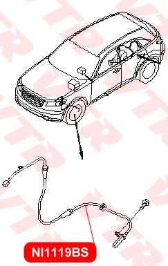 Датчик ABS передний для Infiniti FX/QX70 (S51) 2008-2017 NI1119BS Vtr
