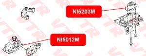 Подушка двигателя, правая ni5012m Vtr