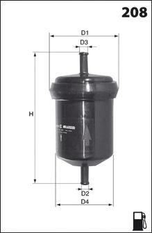 Топливный фильтр ELE6043 Mecafilter