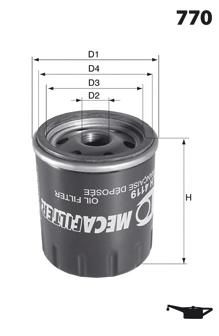 Масляный фильтр ELH4149 Mecafilter