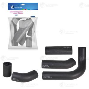 Патрубки охл. для а/м ГАЗ 3302 ГАЗель (402) (EPDM, кмпл., 5шт.) (LPK0302) lpk0302 Luzar