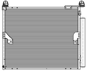 Радиатор кондиц. для а/м Toyota Land Cruiser Prado (09-) 4.0i (LRAC 1971) LRAC1971 Luzar