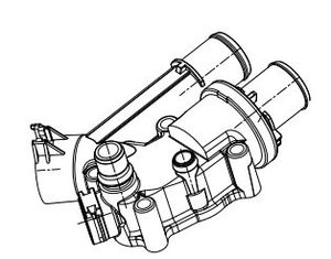 Термостат для а/м Land Rover Freelander II (06-)/Range Rover Evoque (11-) 2.2TD (с корпусом) (LT 10122) lt10122 Luzar